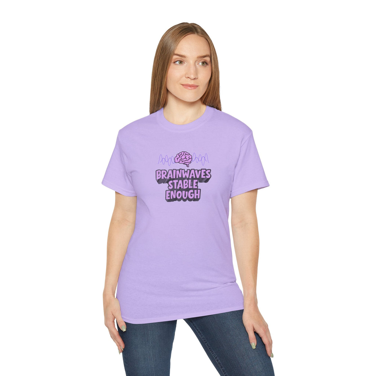 Brainwaves Stable Enough Unisex Heavy Cotton Tee - Clothing, Unisex, T-Shirts - EpiAl's Shop