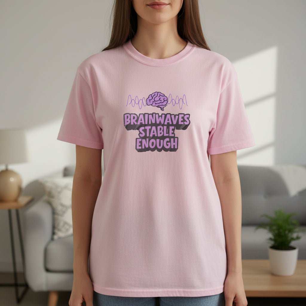 Brainwaves Stable Enough Unisex Heavy Cotton Tee - Clothing, Unisex, T-Shirts - EpiAl's Shop