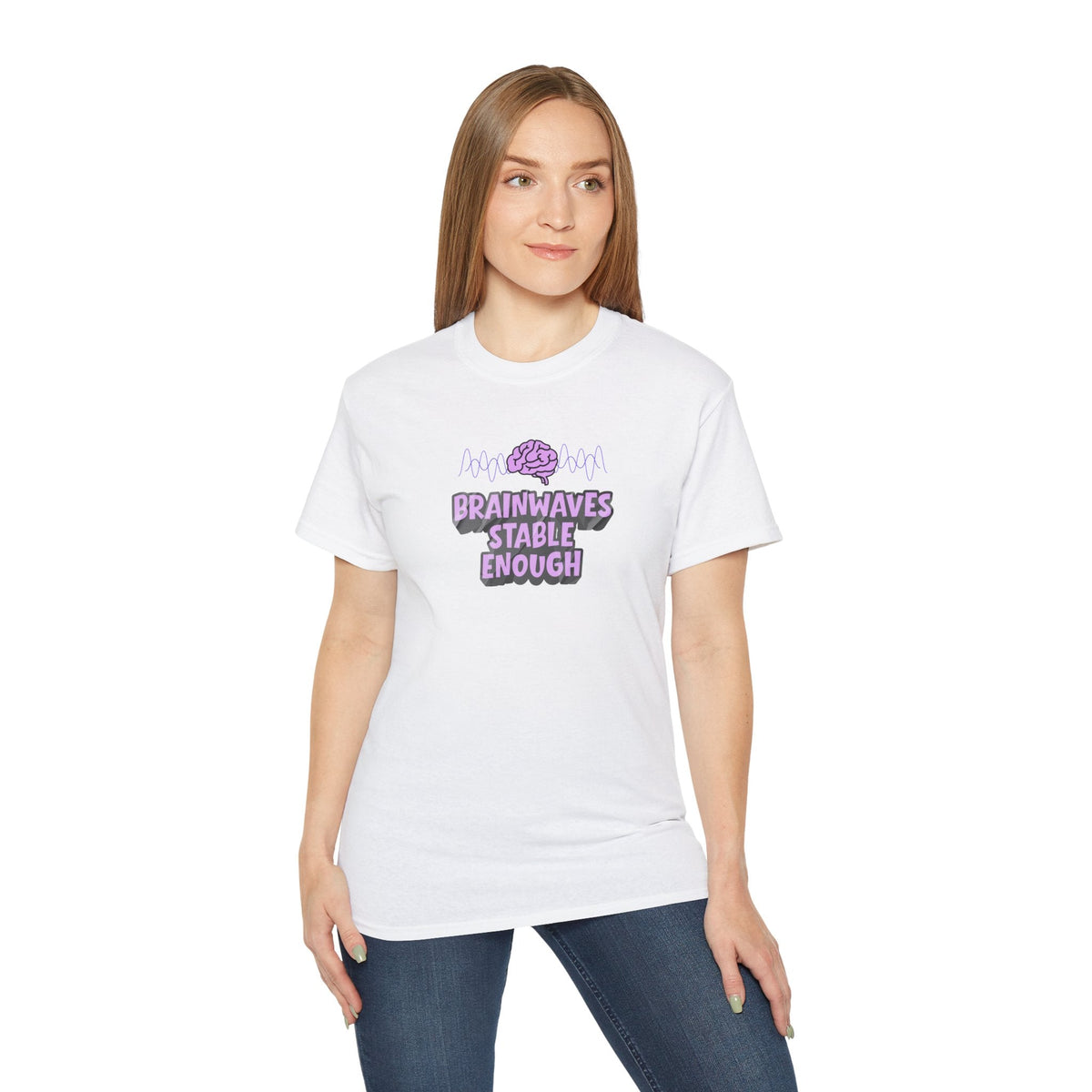 Brainwaves Stable Enough Unisex Heavy Cotton Tee - Clothing, Unisex, T-Shirts - EpiAl's Shop