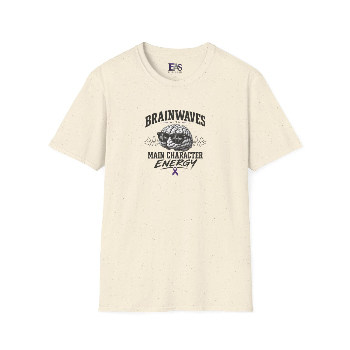 Brainwaves With Main Character Energy Epilepsy Awareness T-Shirt - Clothing, Unisex, T-Shirts - EpiAl's Shop