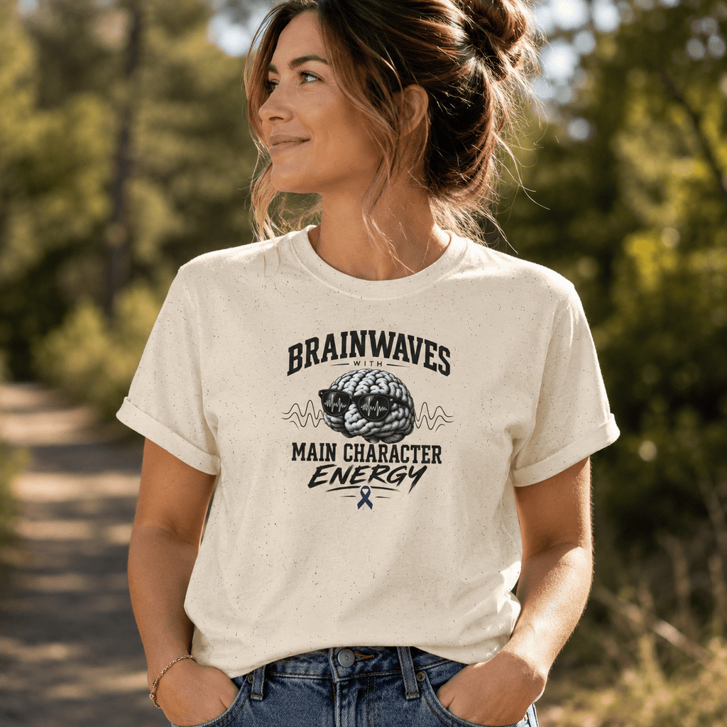 Brainwaves With Main Character Energy Epilepsy Awareness T-Shirt - Clothing, Unisex, T-Shirts - EpiAl's Shop