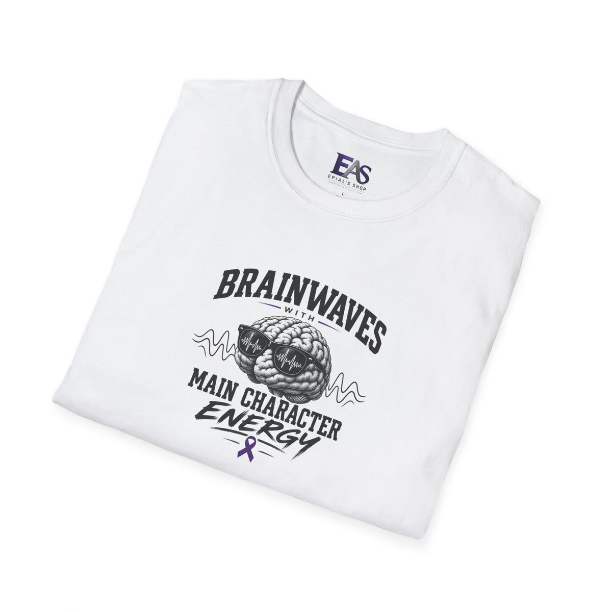 Brainwaves With Main Character Energy Epilepsy Awareness T-Shirt - Clothing, Unisex, T-Shirts - EpiAl's Shop