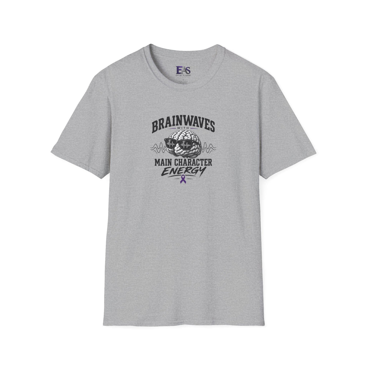 Brainwaves With Main Character Energy Epilepsy Awareness T-Shirt - Clothing, Unisex, T-Shirts - EpiAl's Shop
