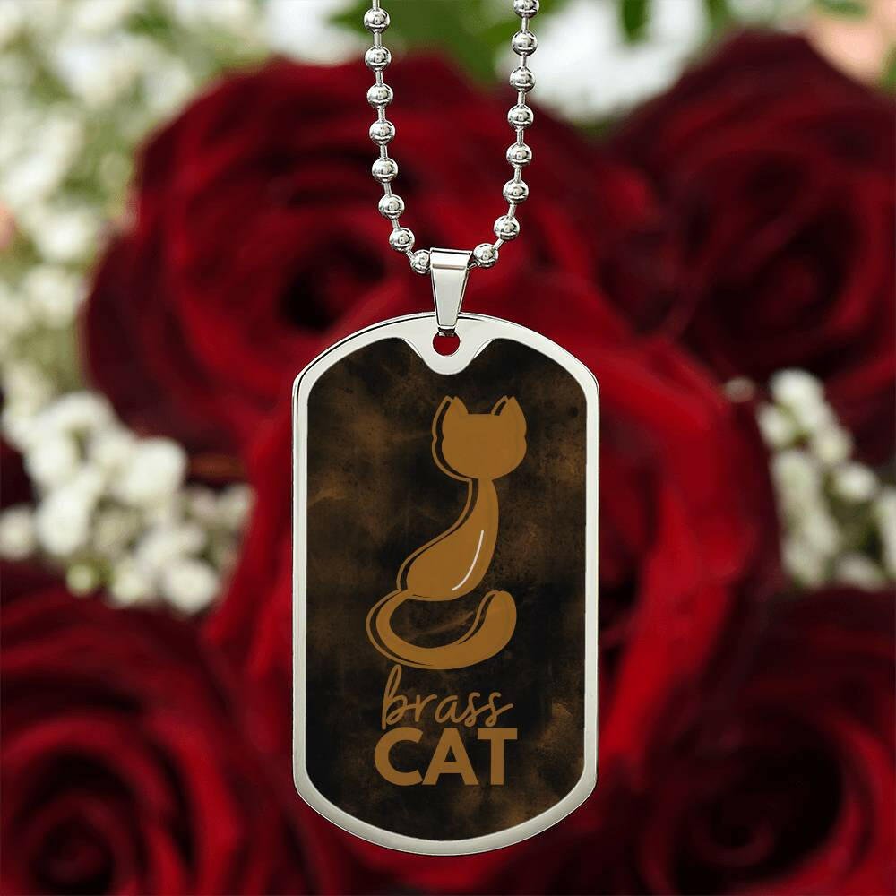 Brass Cat Necklace - Jewelry - Epileptic Al’s Shop