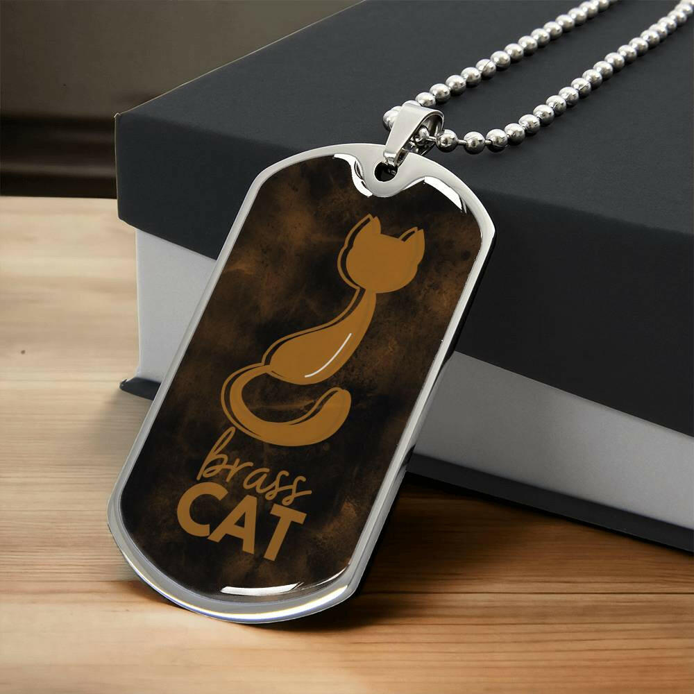Brass Cat Necklace - Jewelry - Epileptic Al’s Shop