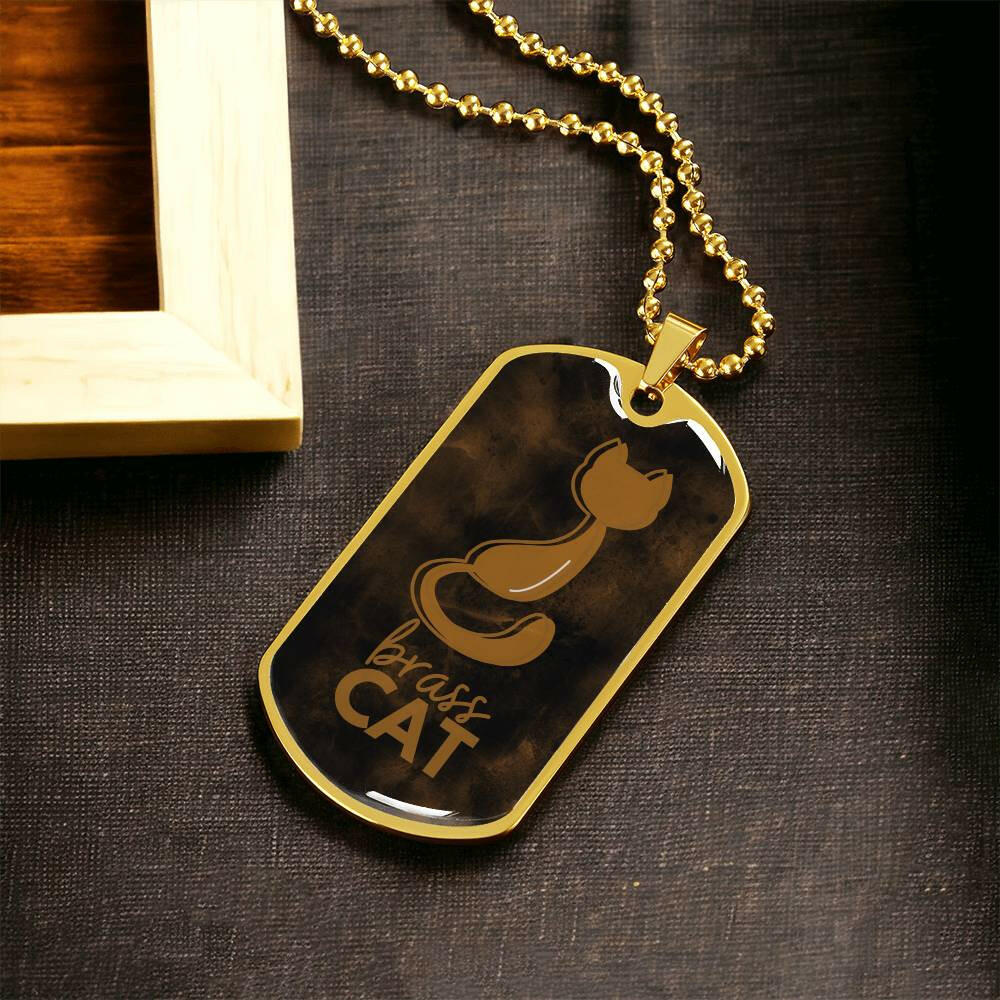 Brass Cat Necklace - Jewelry - Epileptic Al’s Shop