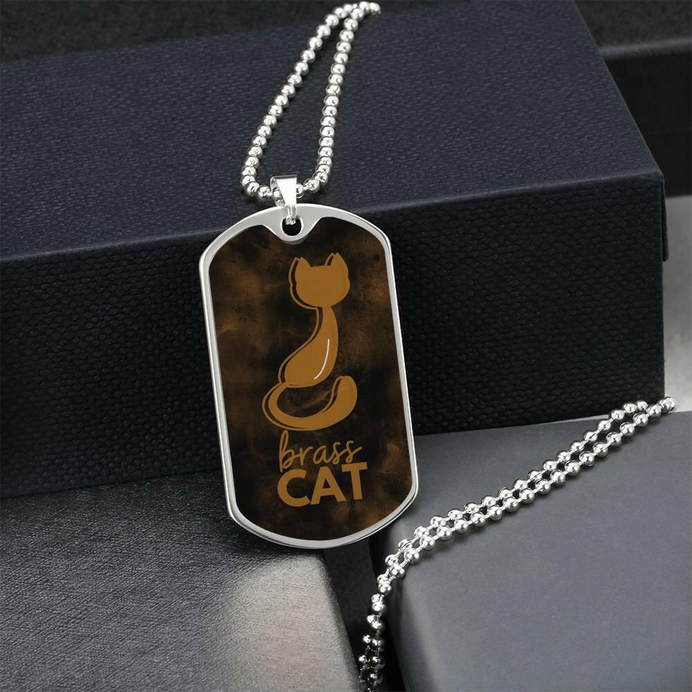 Brass Cat Necklace - Jewelry - Epileptic Al’s Shop