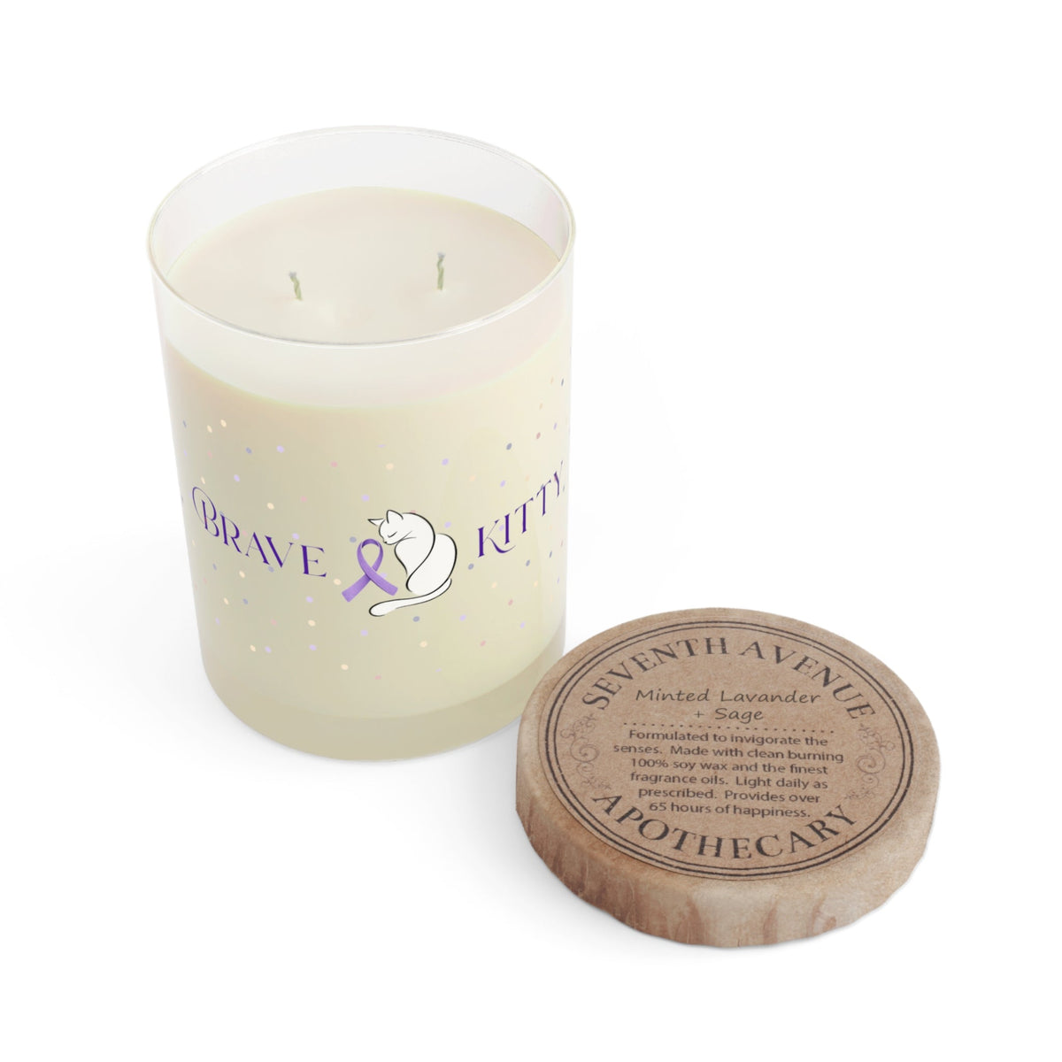 Brave Epikitty Soy Candle | Epileptic Cat Awareness Candle - Decor, Candles, Scented - EpiAl's Shop