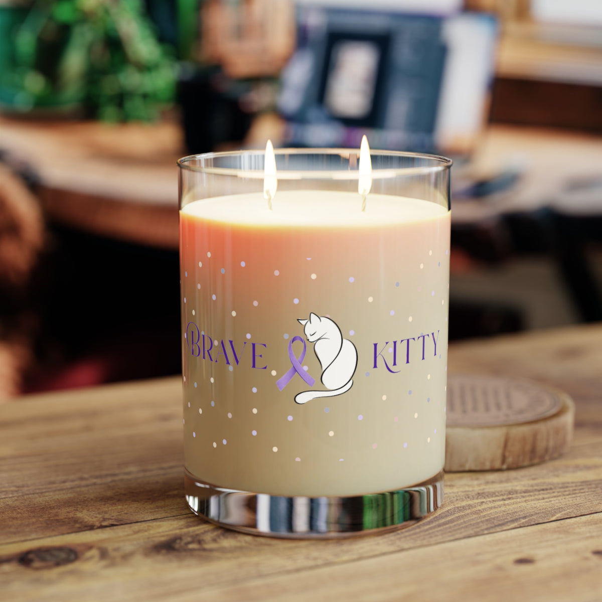 Brave Epikitty Soy Candle | Epileptic Cat Awareness Candle - Decor, Candles, Scented - EpiAl's Shop