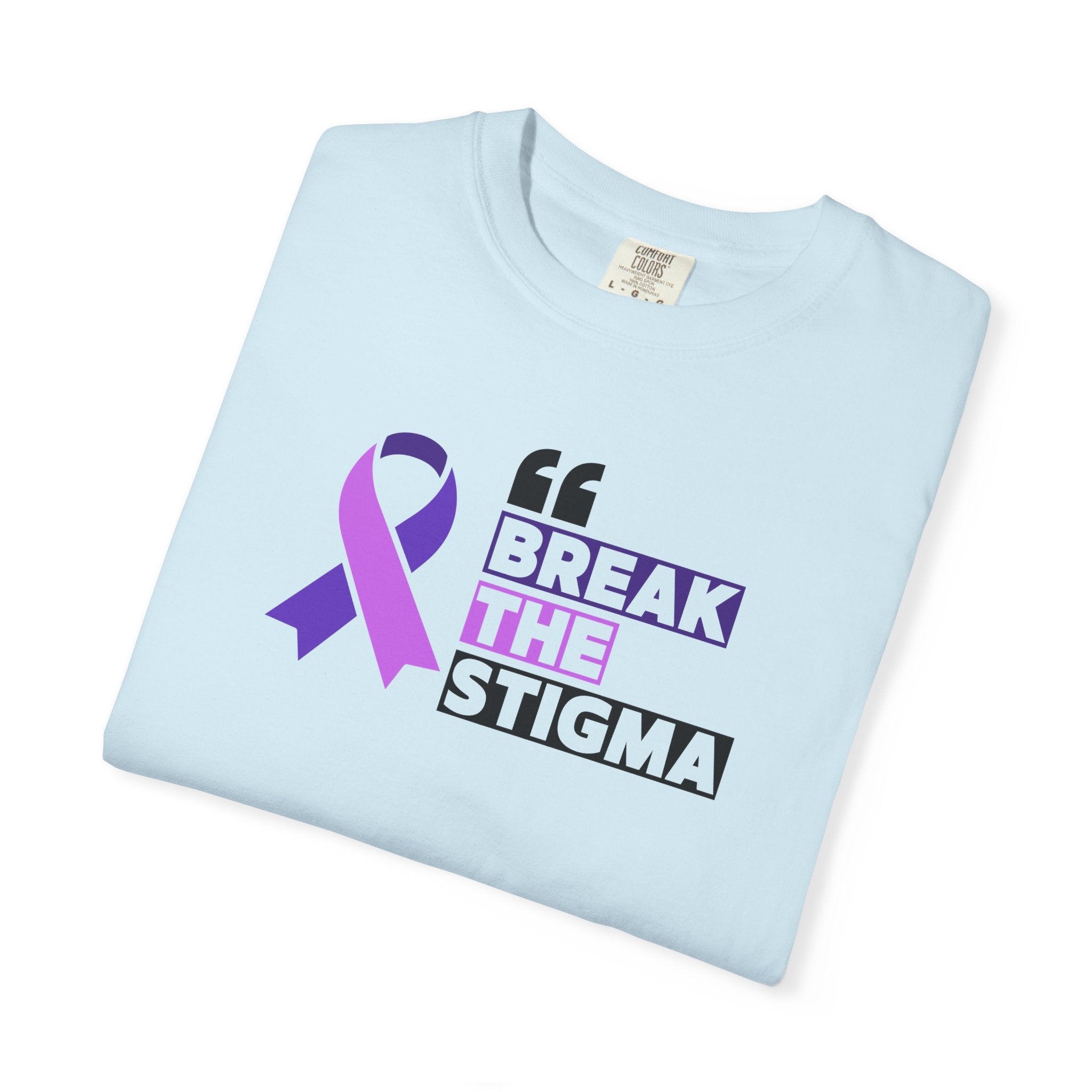 Break the Stigma Unisex Garment - Dyed T-Shirt for Epilepsy Awareness Tee - Clothing, T-shirts - EpiAl's Shop