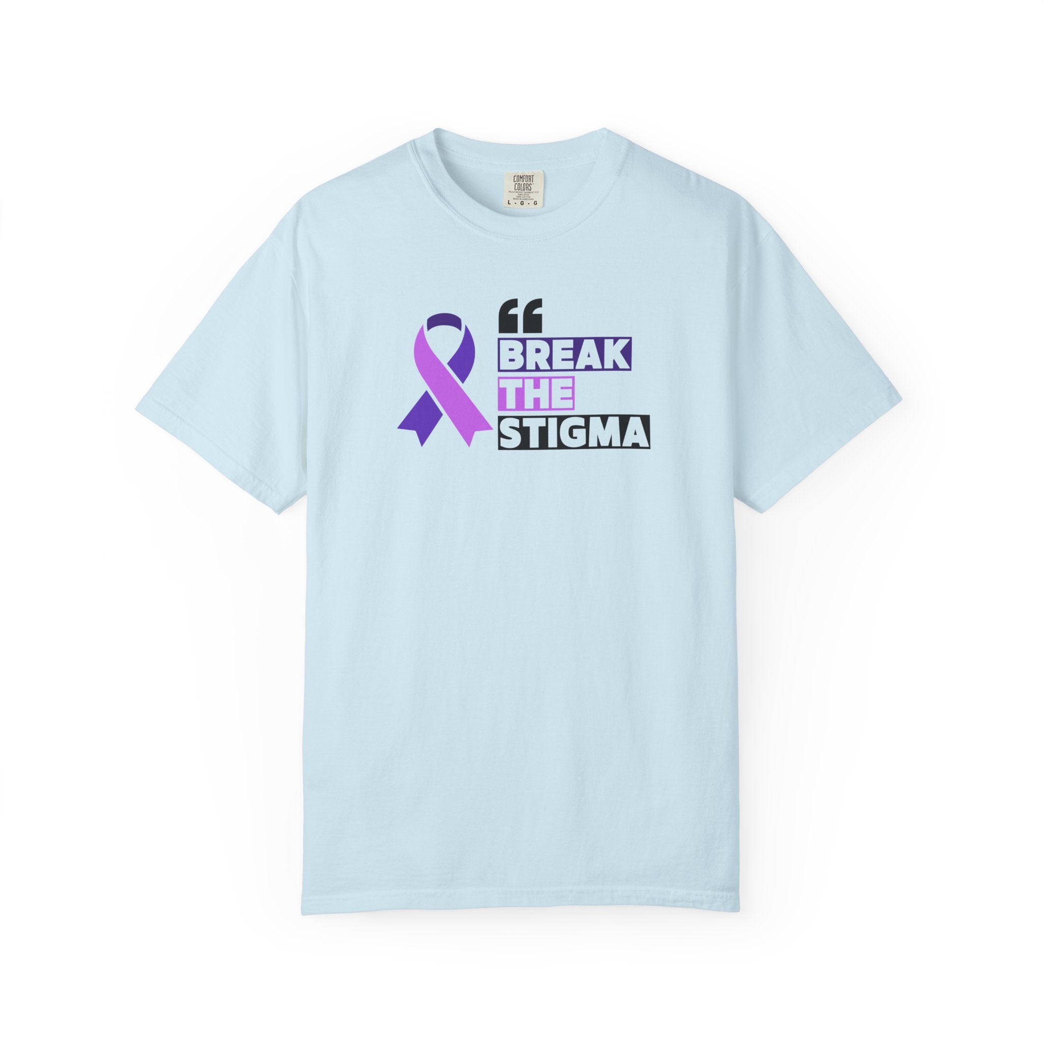 Break the Stigma Unisex Garment - Dyed T-Shirt for Epilepsy Awareness Tee - Clothing, T-shirts - EpiAl's Shop