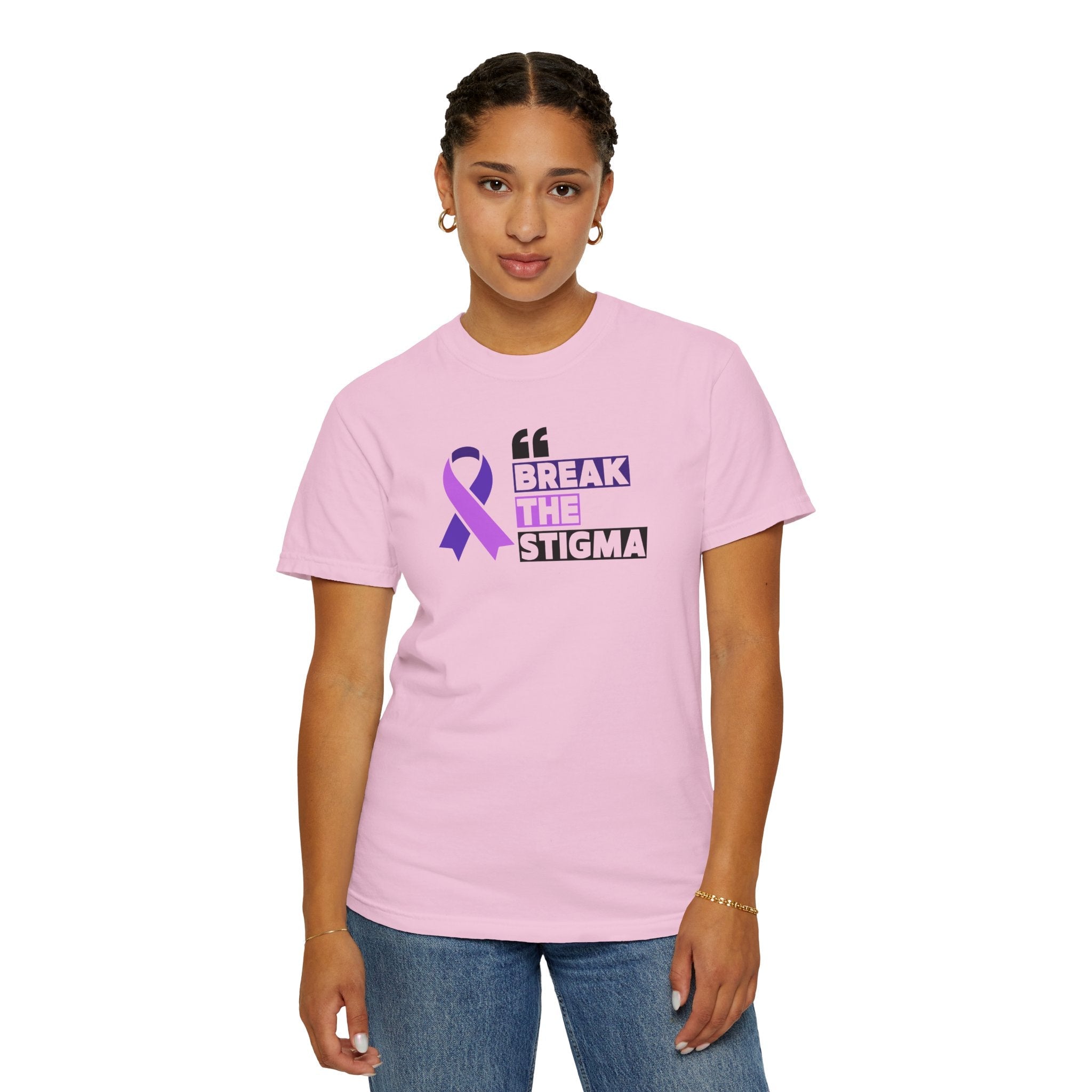 Break the Stigma Unisex Garment - Dyed T-Shirt for Epilepsy Awareness Tee - Clothing, T-shirts - EpiAl's Shop