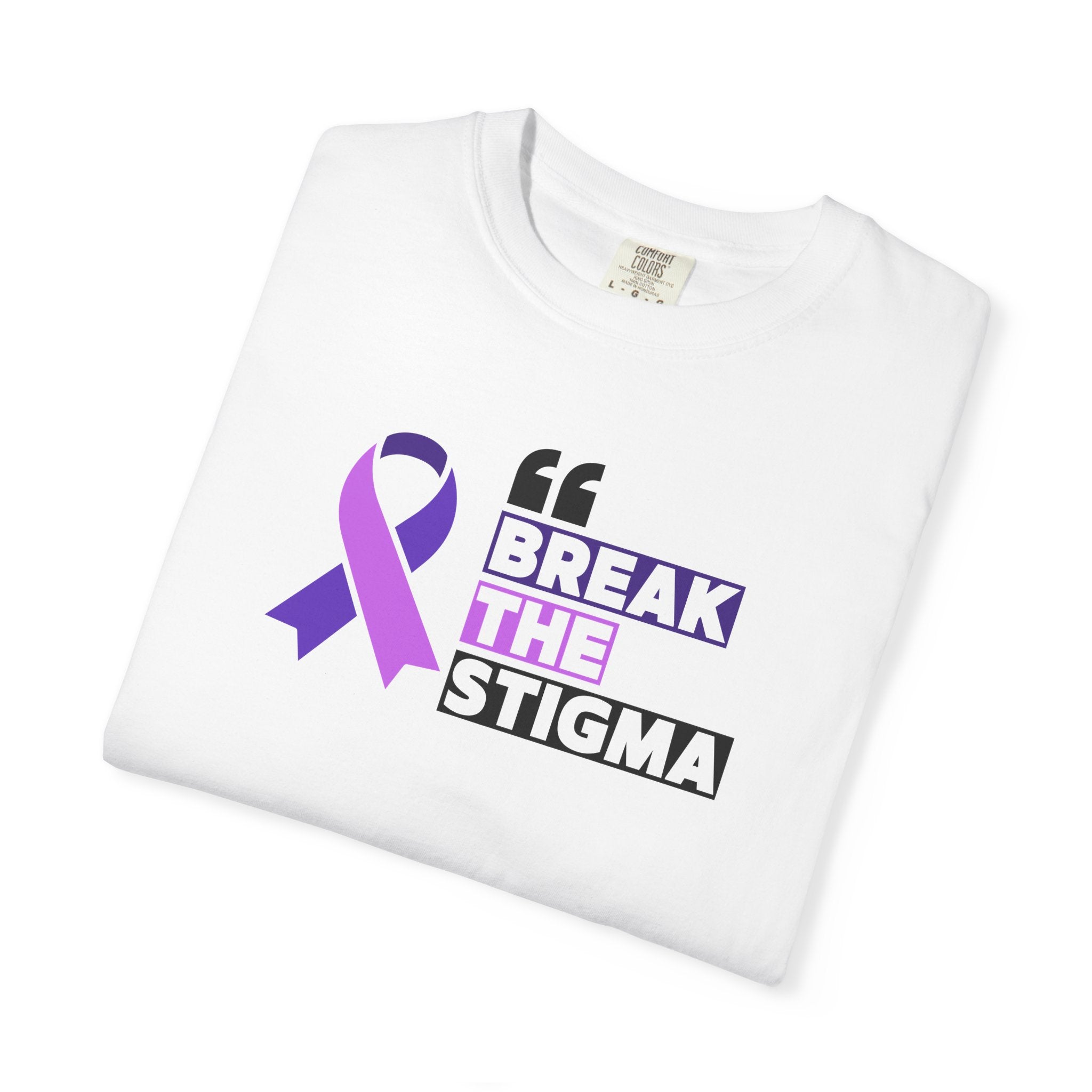 Break the Stigma Unisex Garment - Dyed T-Shirt for Epilepsy Awareness Tee - Clothing, T-shirts - EpiAl's Shop