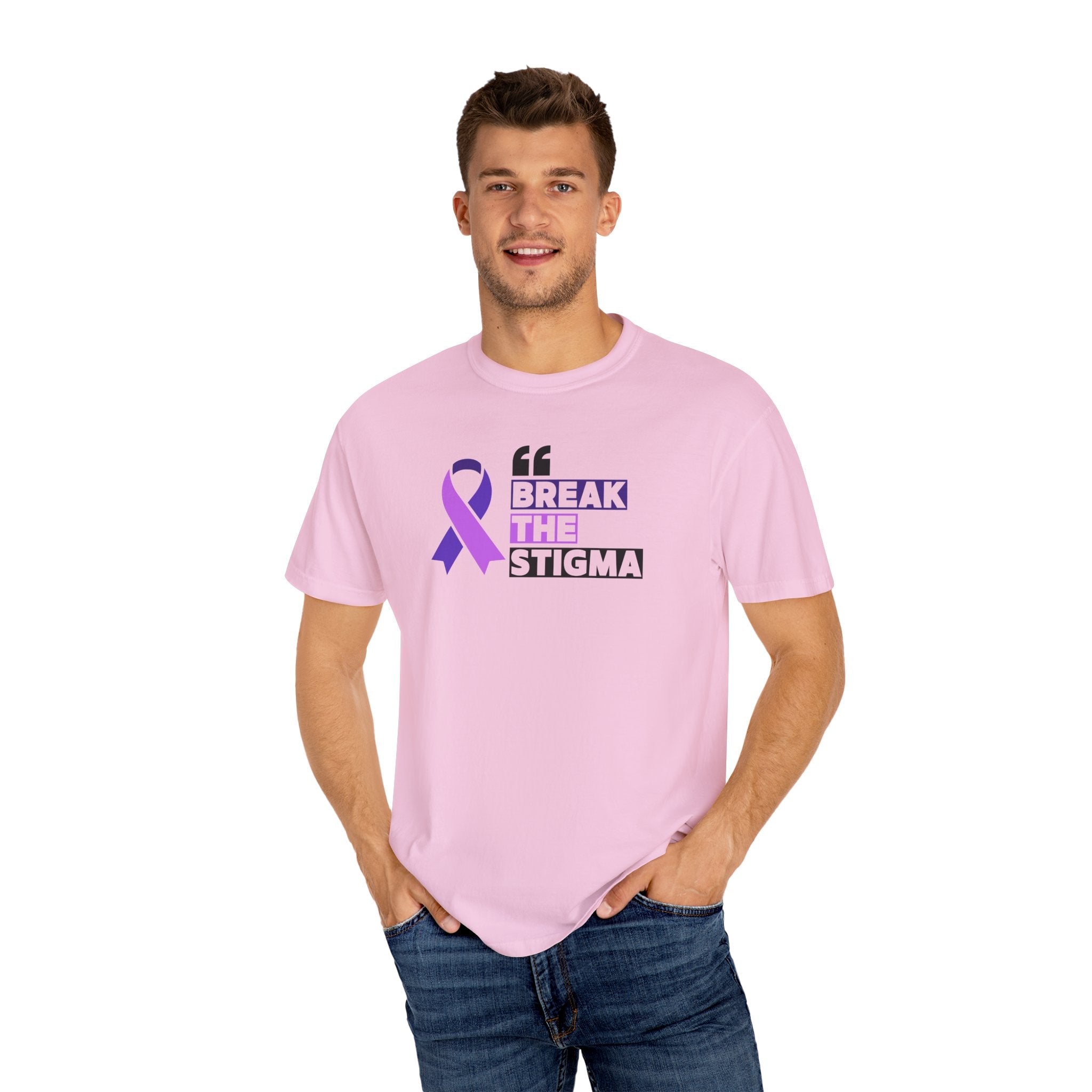 Break the Stigma Unisex Garment - Dyed T-Shirt for Epilepsy Awareness Tee - Clothing, T-shirts - EpiAl's Shop