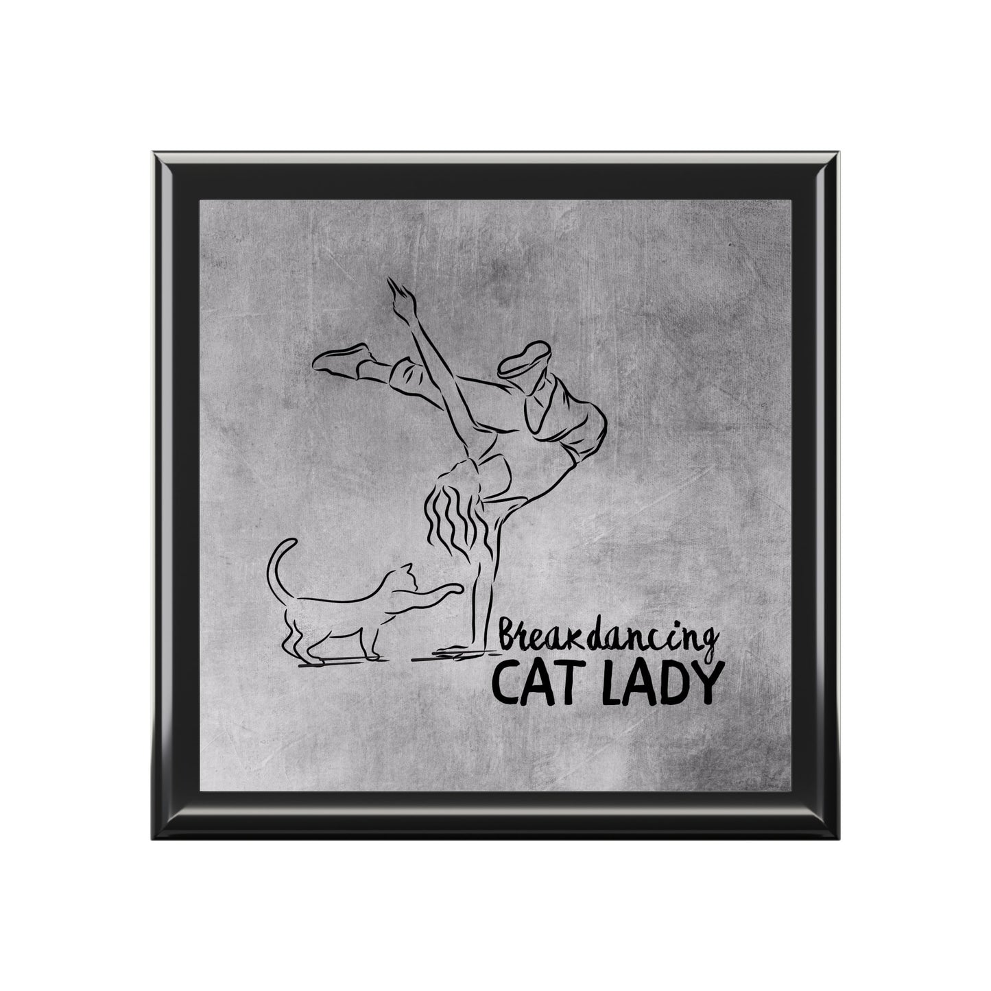 Breakdancing Cat Lady Jewelry Box - Home Decor - EpiAl's Shop