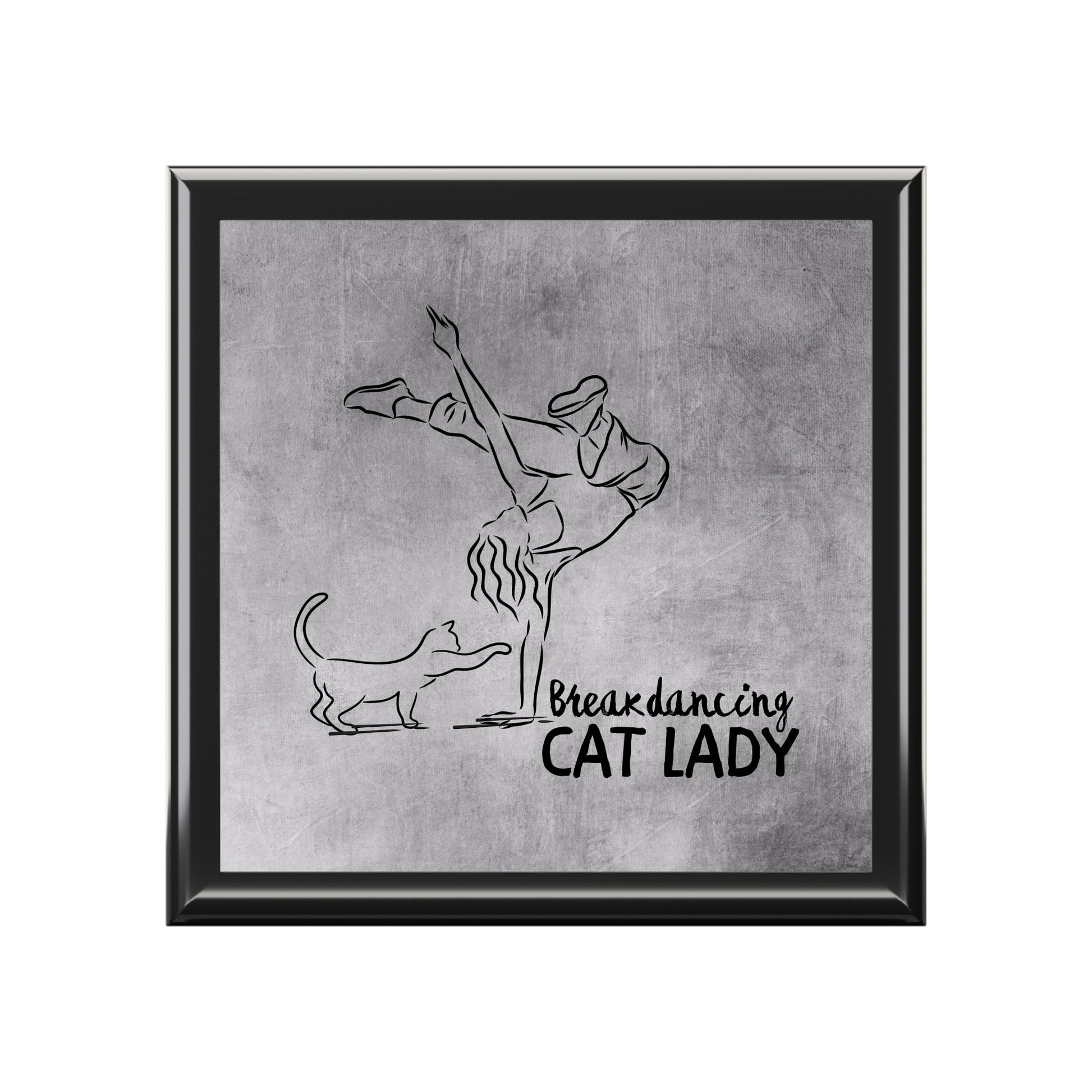 Breakdancing Cat Lady Jewelry Box - Home Decor - EpiAl's Shop
