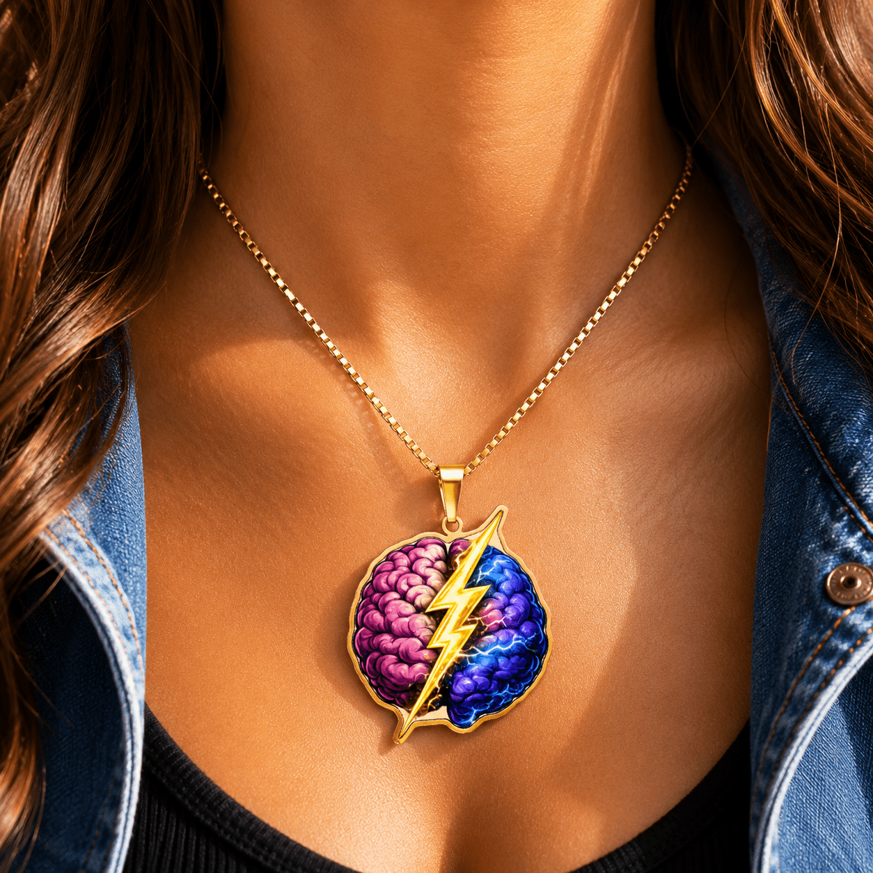 Bright Sparks & Brave Brains Pendant Necklace - Jewelry, Necklaces - EpiAl's Shop