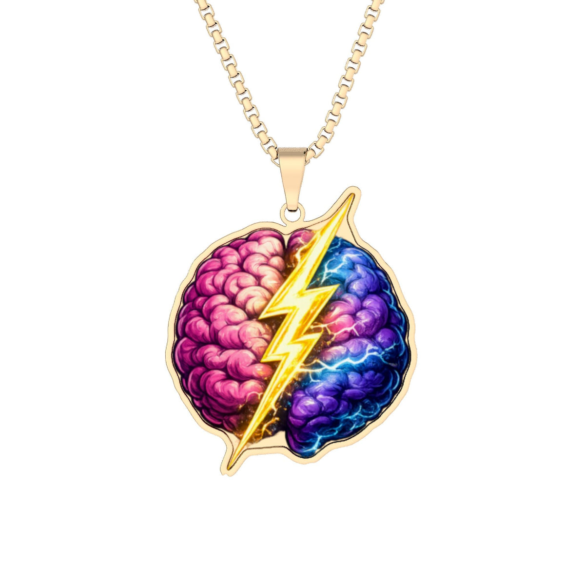 Bright Sparks & Brave Brains Pendant Necklace - Jewelry, Necklaces - EpiAl's Shop
