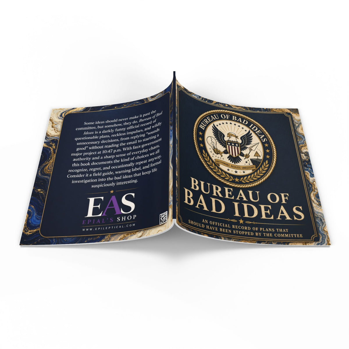 Bureau of Bad Ideas: Funny Faux-Government Softcover Book - Books, Softcover - EpiAl's Shop