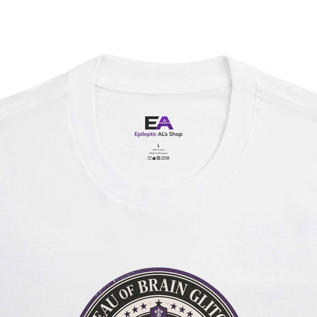 Bureau of Brain Glitches Tee – Power Surges Likely – Epilepsy Awareness Shirt - Clothing, Unisex, T-Shirts - EpiAl's Shop