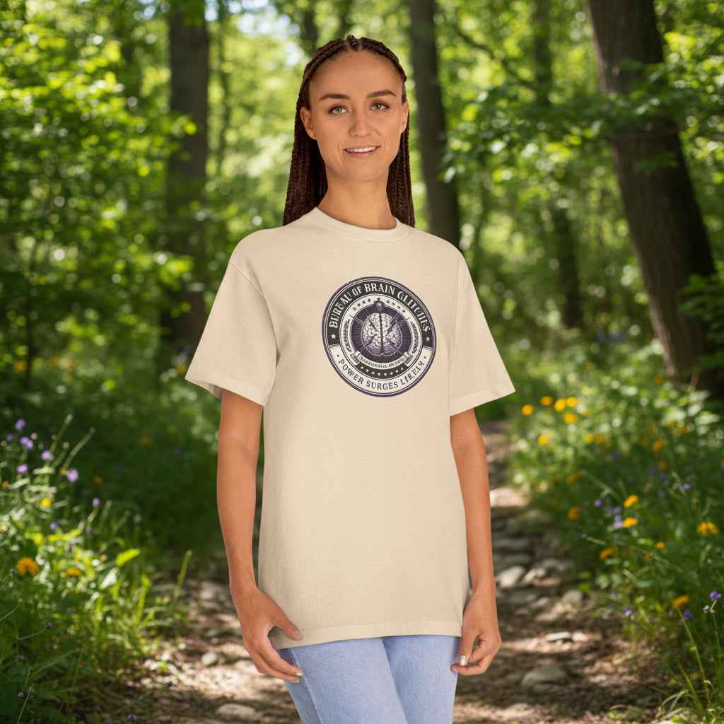 Bureau of Brain Glitches Tee – Power Surges Likely – Epilepsy Awareness Shirt - Clothing, Unisex, T-Shirts - EpiAl's Shop