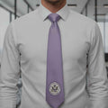 Bureau of Brain Management Necktie | Medicated and Opinionated Purple Statement Tie - Clothing, Men, Neckties - EpiAl's Shop