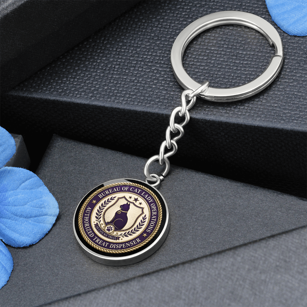 Bureau of Cat Lady Operations Keychain - Jewelry, Keychains - EpiAl's Shop