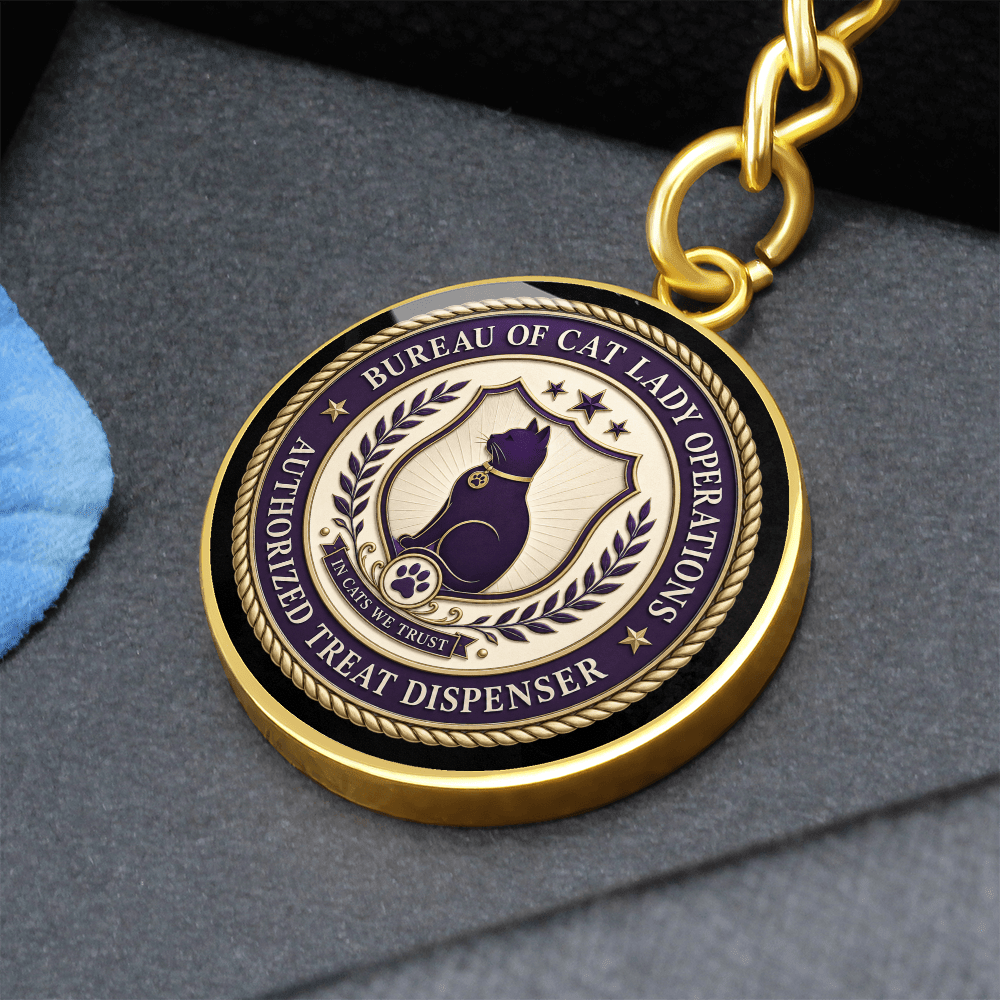 Bureau of Cat Lady Operations Keychain - Jewelry, Keychains - EpiAl's Shop