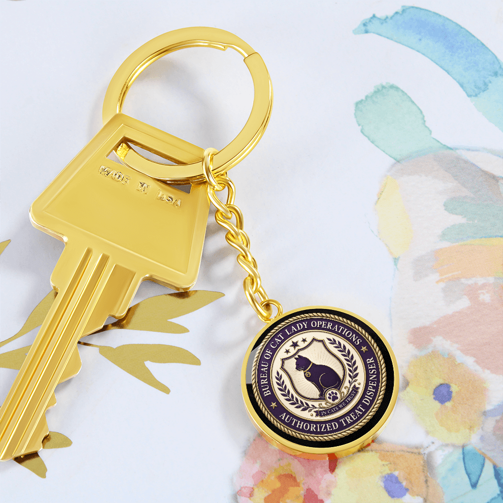Bureau of Cat Lady Operations Keychain - Jewelry, Keychains - EpiAl's Shop