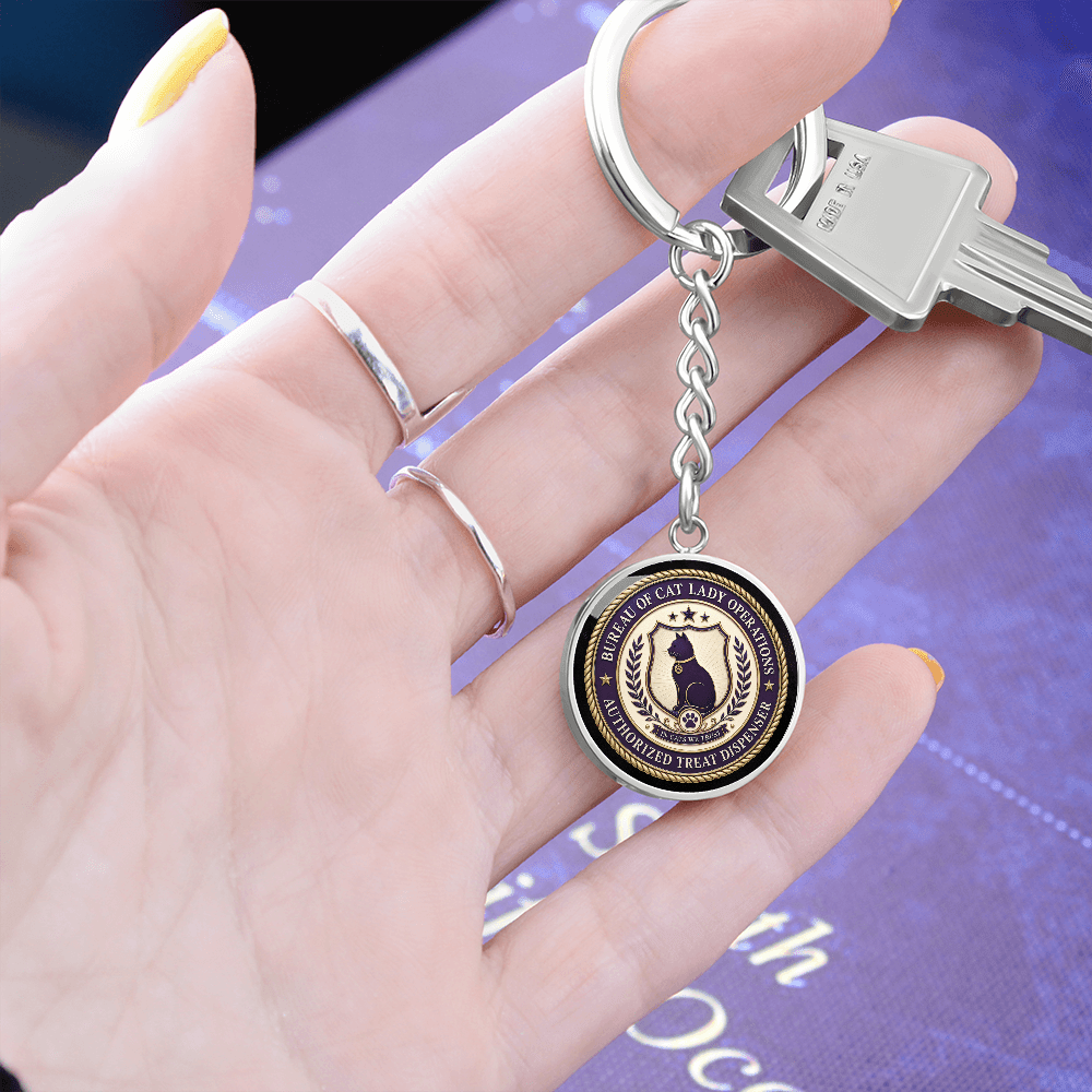Bureau of Cat Lady Operations Keychain - Jewelry, Keychains - EpiAl's Shop