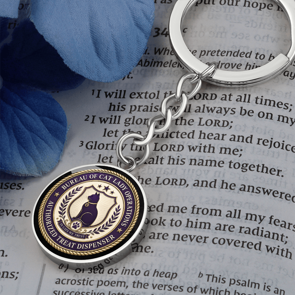 Bureau of Cat Lady Operations Keychain - Jewelry, Keychains - EpiAl's Shop