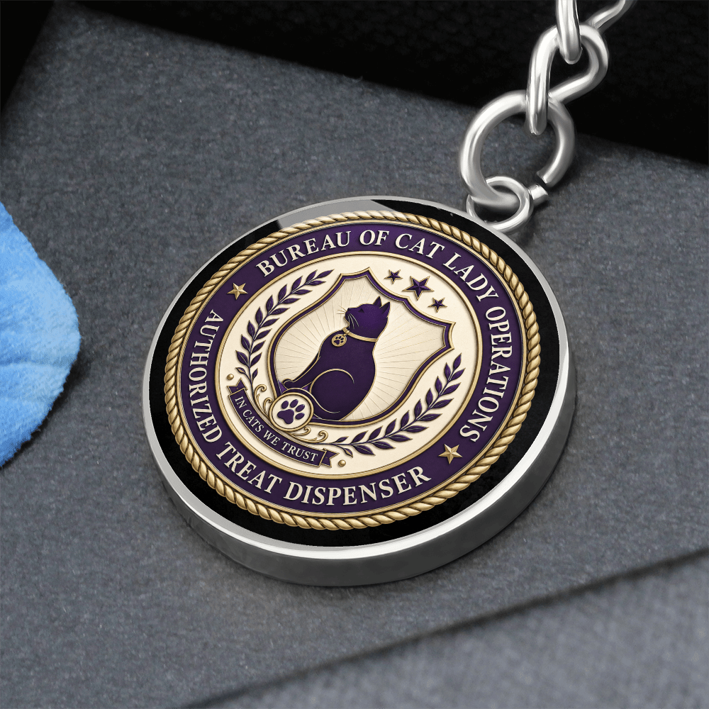 Bureau of Cat Lady Operations Keychain - Jewelry, Keychains - EpiAl's Shop