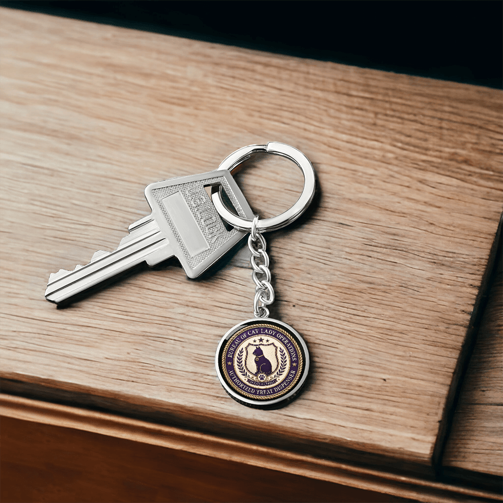 Bureau of Cat Lady Operations Keychain - Jewelry, Keychains - EpiAl's Shop
