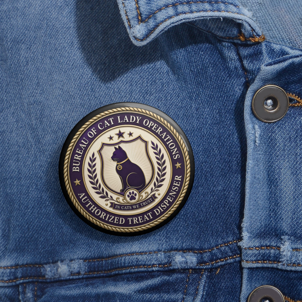 Bureau of Cat Lady Operations Pinback Button - Buttons, Pinback - EpiAl's Shop