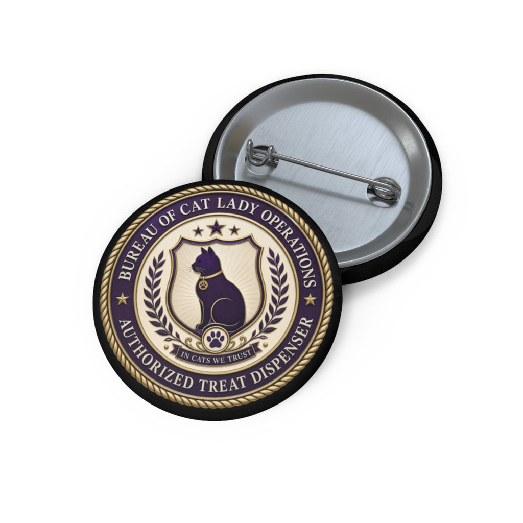 Bureau of Cat Lady Operations Pinback Button - Buttons, Pinback - EpiAl's Shop