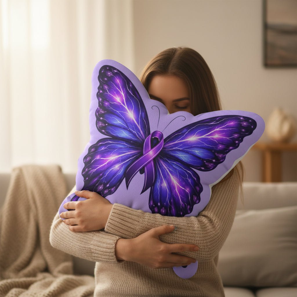 Butterfly Shaped Pillow — Electric Wings, Steady Strength - Decor, Pillows, Shaped - EpiAl's Shop