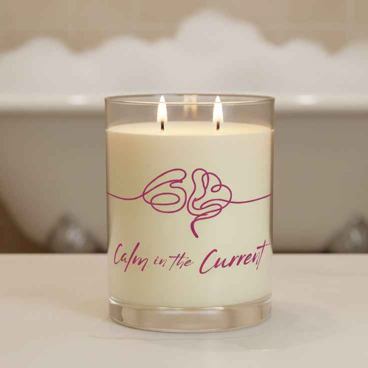 Calm in the Current – Epilepsy Awareness Soy Candle (11oz) - Decor, Candles, Scented - EpiAl's Shop