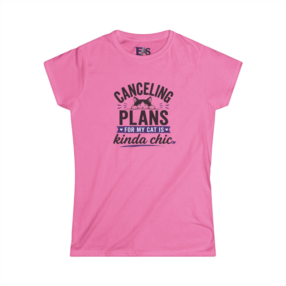Canceling Plans for My Cat Is Kinda Chic Women’s T-Shirt - Clothing, Women, T-Shirts - EpiAl's Shop