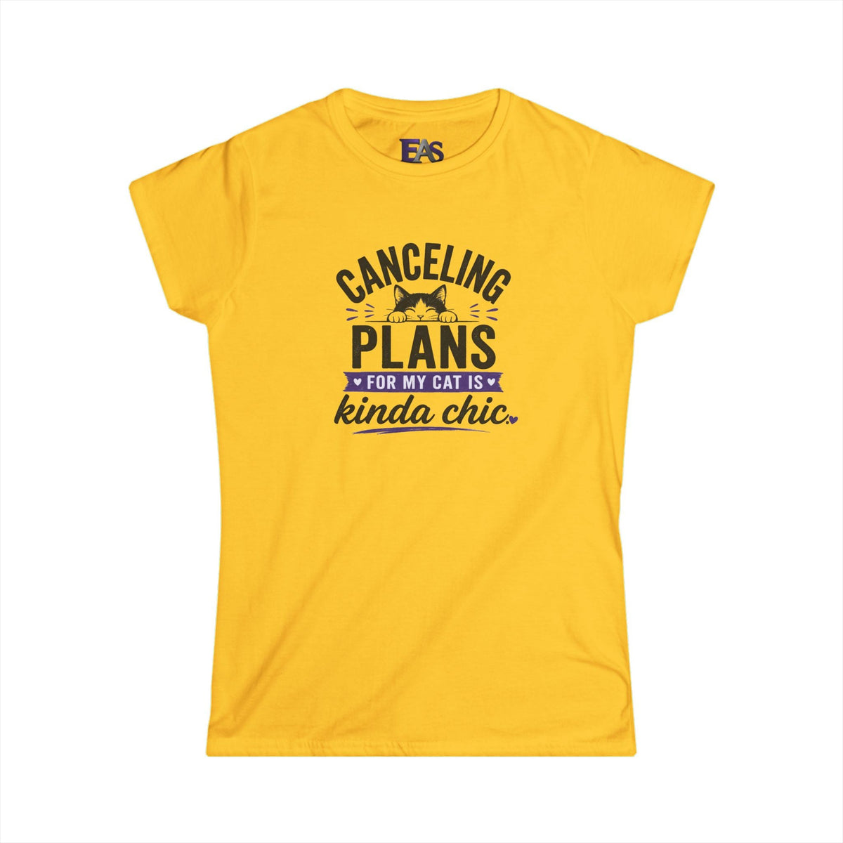 Canceling Plans for My Cat Is Kinda Chic Women’s T-Shirt - Clothing, Women, T-Shirts - EpiAl's Shop