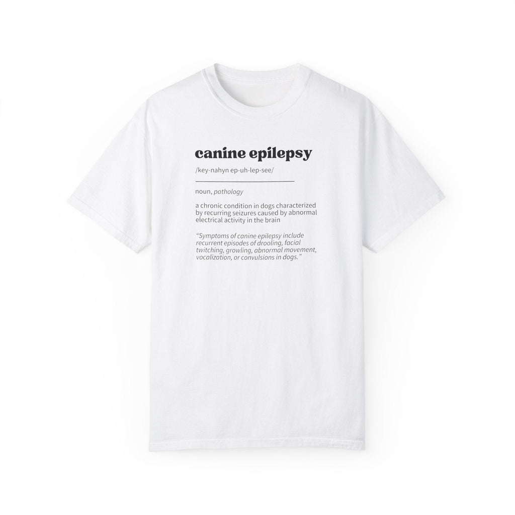 Canine Epilepsy Definition Unisex Garment - Dyed T - shirt - T - Shirt - Epileptic Al’s Shop