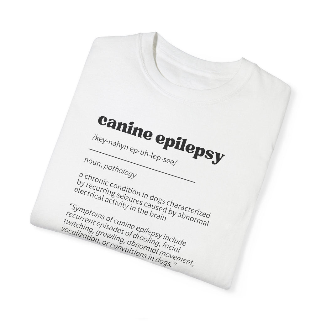 Canine Epilepsy Definition Unisex Garment - Dyed T - shirt - T - Shirt - Epileptic Al’s Shop