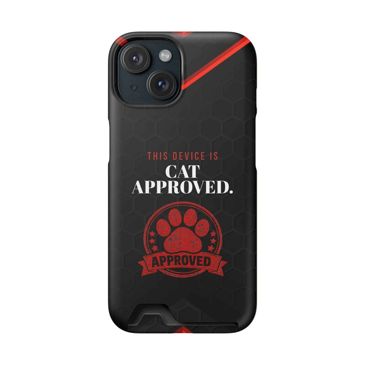 Cat Approved iPhone Case — Official Stamp Edition - Cases, Phone - EpiAl's Shop