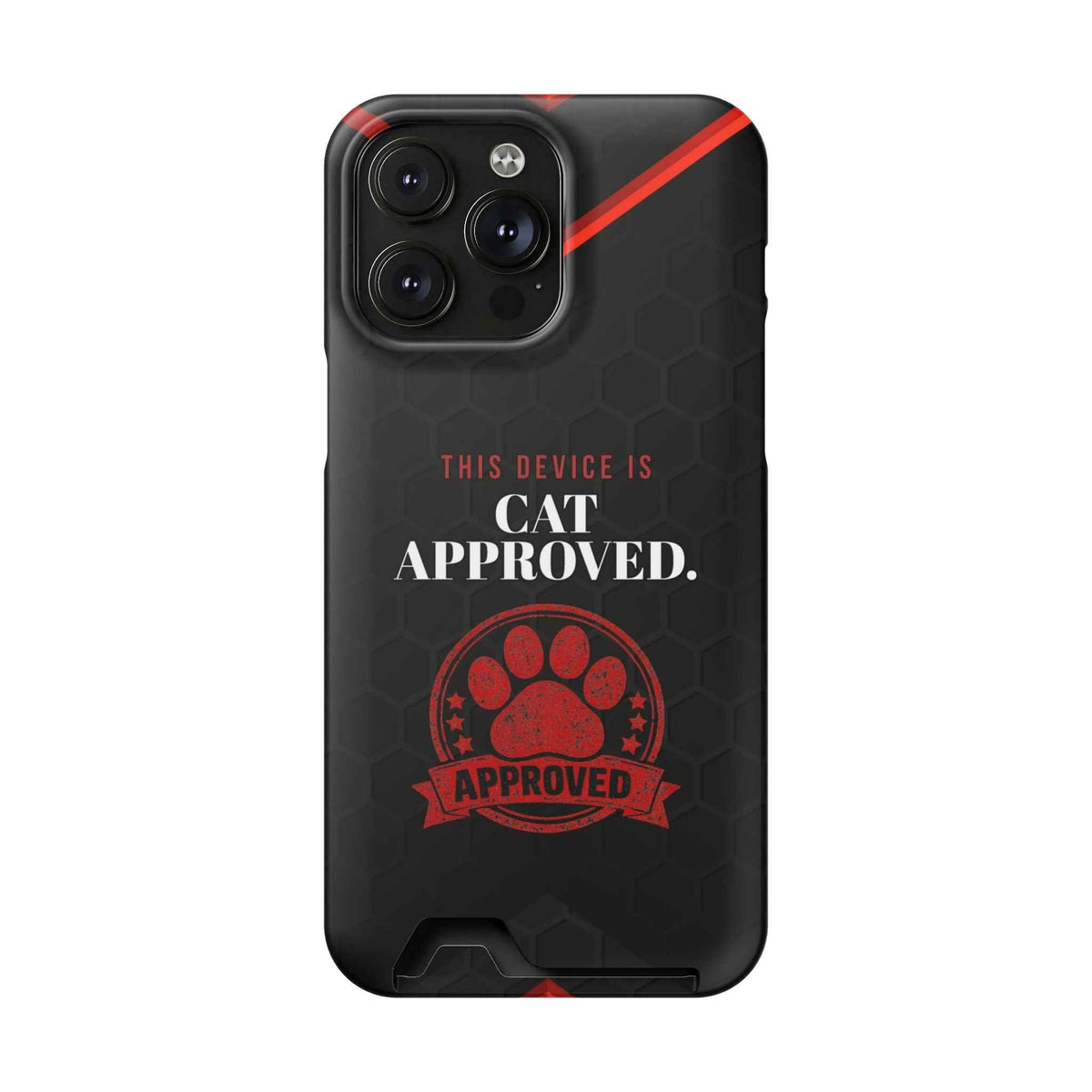 Cat Approved iPhone Case — Official Stamp Edition - Cases, Phone - EpiAl's Shop