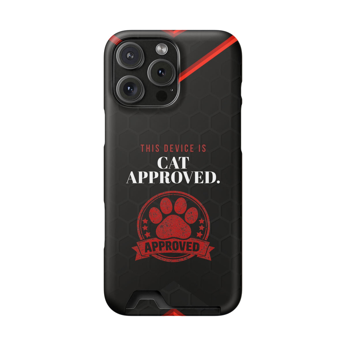 Cat Approved iPhone Case — Official Stamp Edition - Cases, Phone - EpiAl's Shop