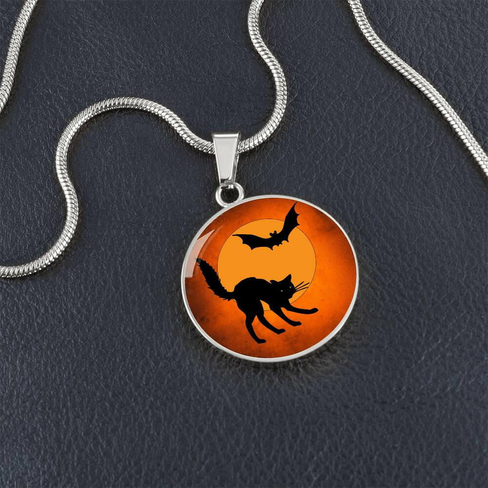 Cat & Bat Necklace - Jewelry - Epileptic Al’s Shop