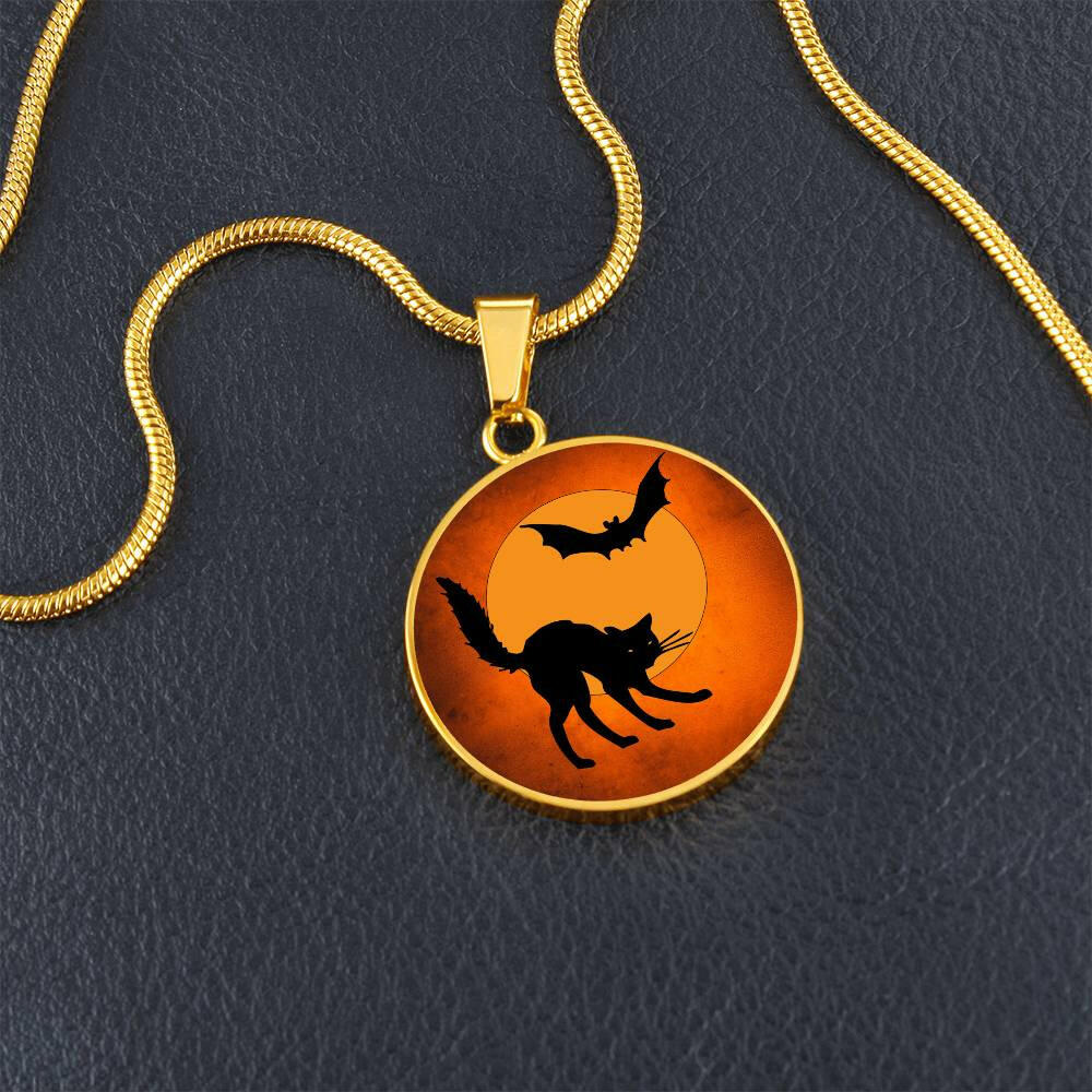 Cat & Bat Necklace - Jewelry - Epileptic Al’s Shop