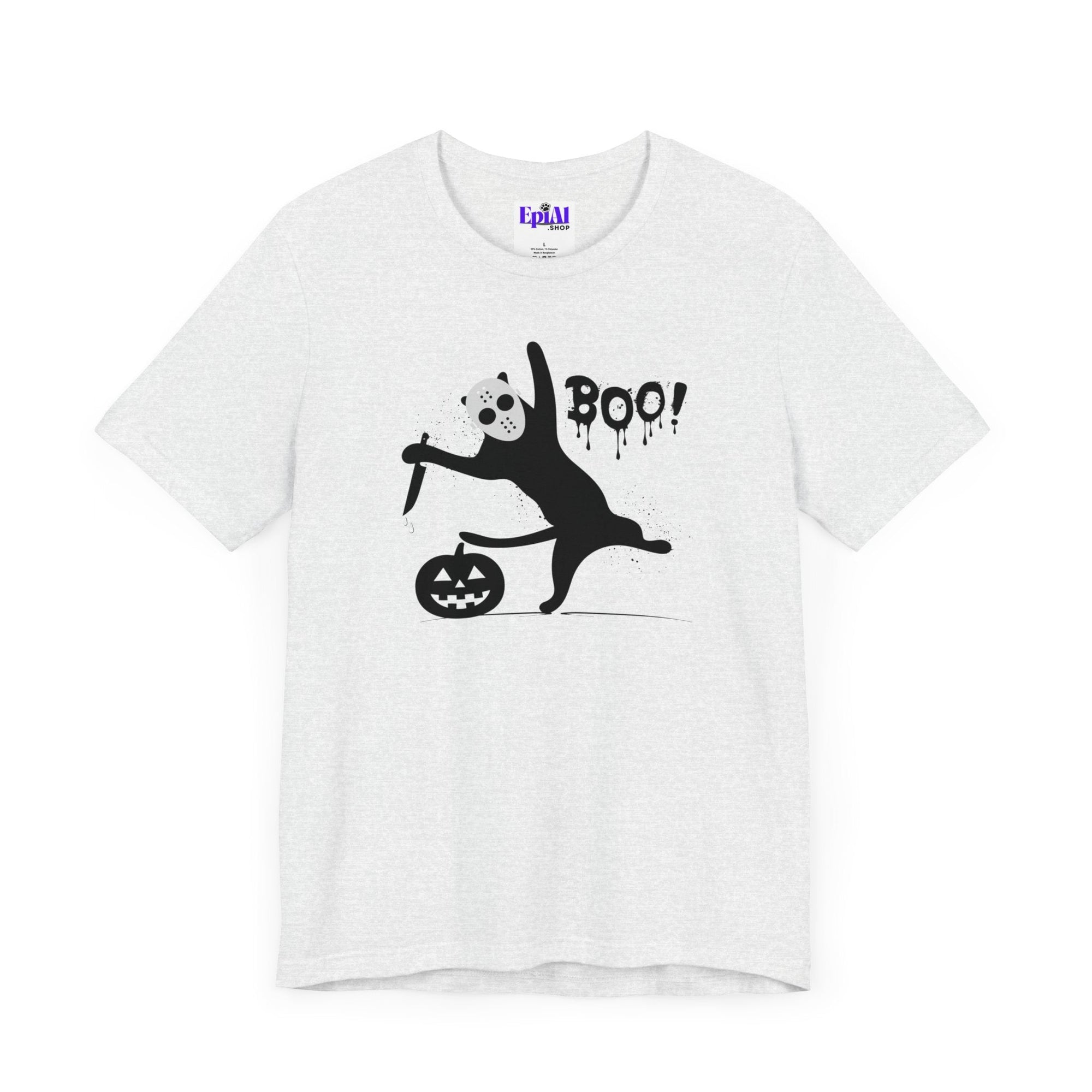 Cat Boo Unisex Jersey Short Sleeve Tee - T - Shirt - Epileptic Al’s Shop