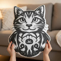Cat / Dog Illusion Pillow — Pick a Side (You Can’t) - Decor, Pillows, Shaped - EpiAl's Shop