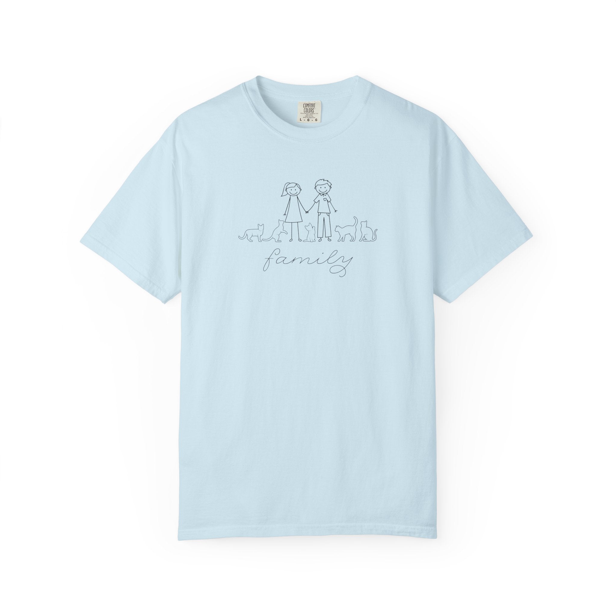 Cat Family Bond Unisex Garment - Dyed T-shirt - Clothing, T-shirts - EpiAl's Shop