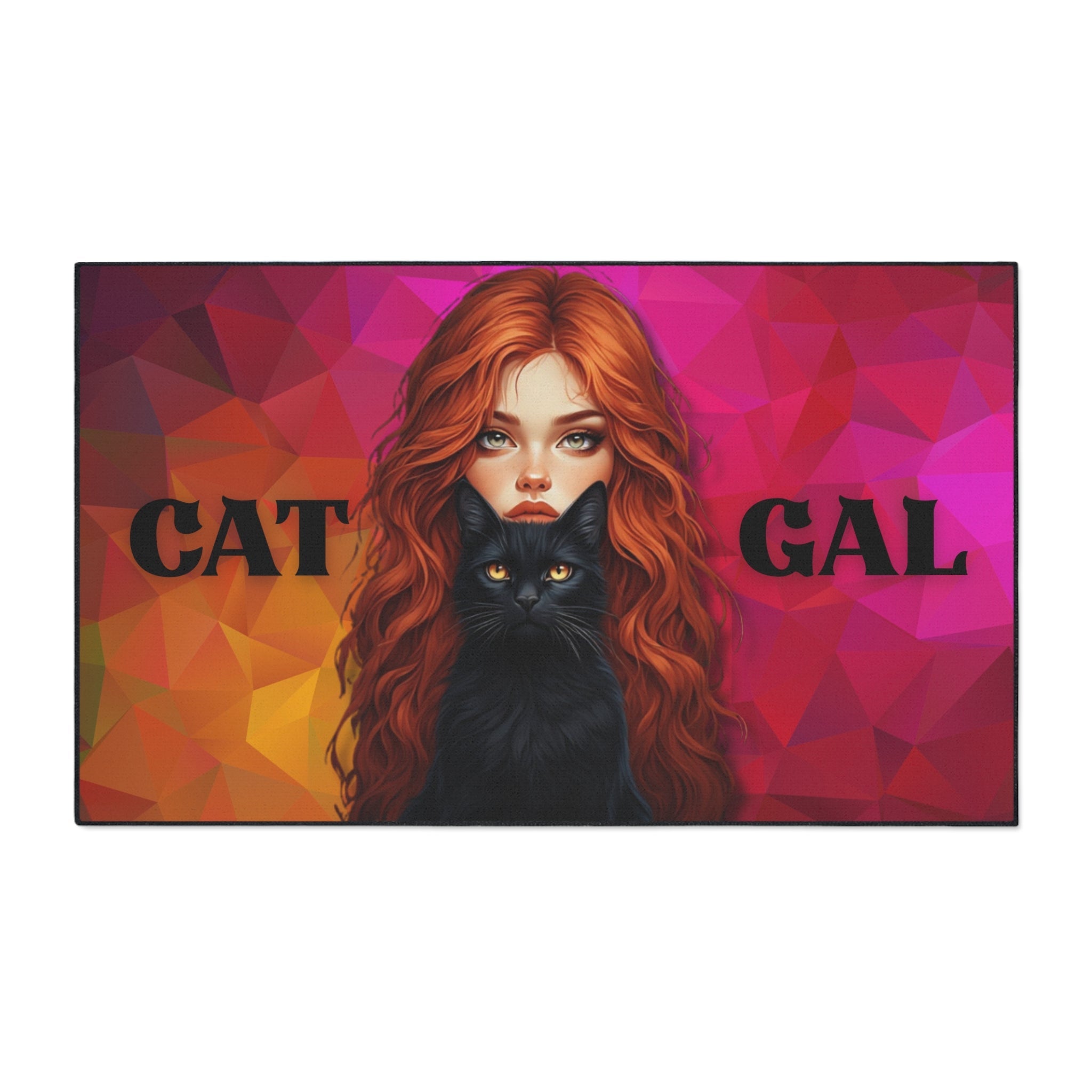 Cat Gal Heavy Duty Floor Mat - Perfect for Cat Lovers - Decor, Home, Rugs & Doormats - EpiAl's Shop